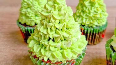 ¿Ya probaste estos cupcakes navideños?