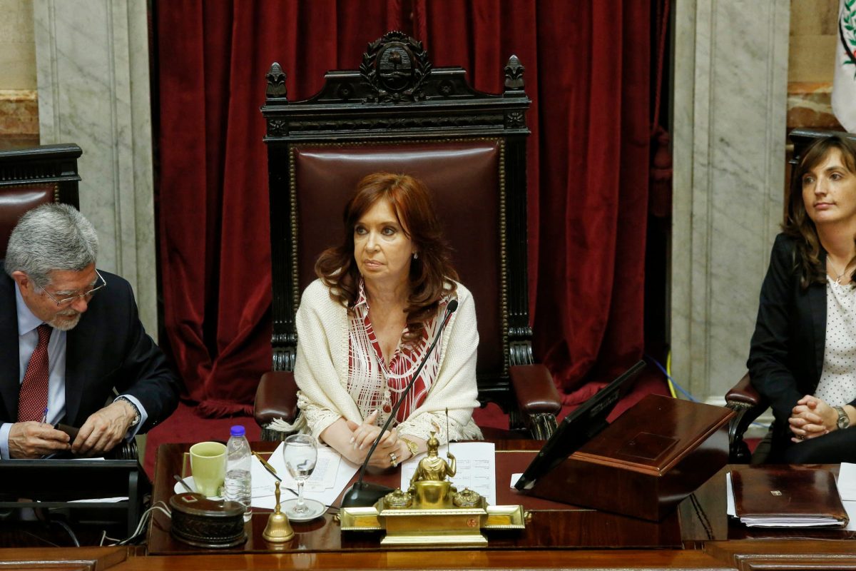 La titular del Senado, la vicepresidenta Cristina Fernández, convocó a la sesión para las 14. (Archivo).- 