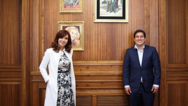 CFK junto a Arauz, candidato del expresidente Correa.