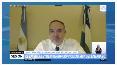 El senador Doñate se emocionó al recordar a la periodista Susana Yappert.-