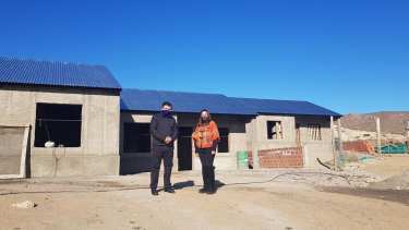 A través de distintas operatorias, desde hace unos años, el municipío de Comallo ejecuta planes de viviendas para dar respuesta a los vecinos. Foto: Gentileza. 