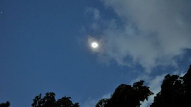El fuerte viento se registró durante toda la jornada y por momentos el cielo se presentó nuboso. Foto: José Mellado.
