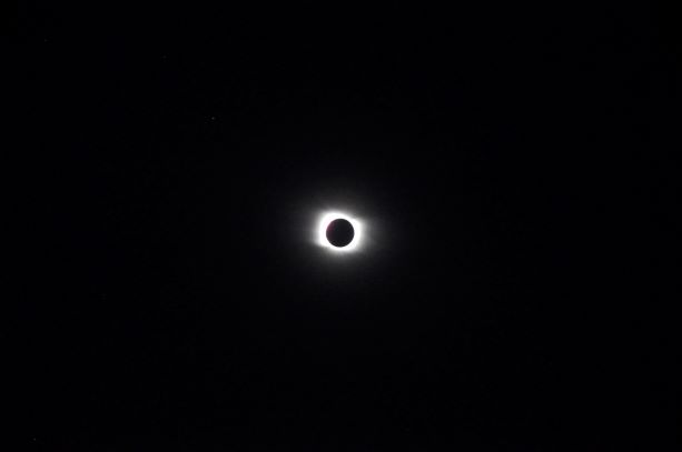 Otras vista del eclipse. Foto: José Mellado.