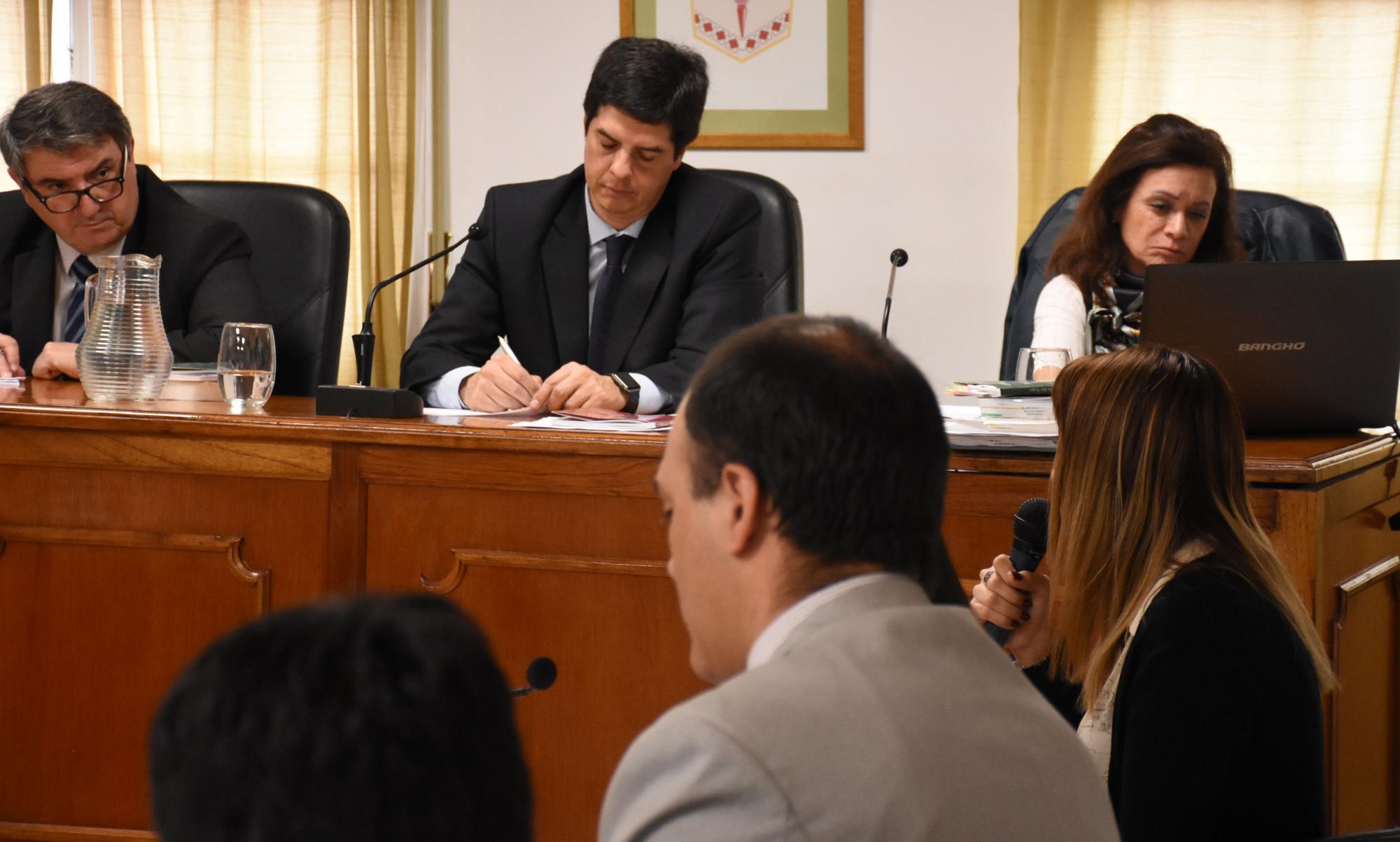 Una de las audiencias en juicio contra Rubén López. 