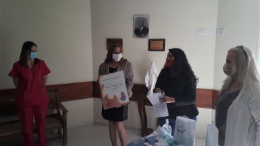 La ceremonia se desarrolló en la sala de espera del sector Guardia. Foto: gentileza.