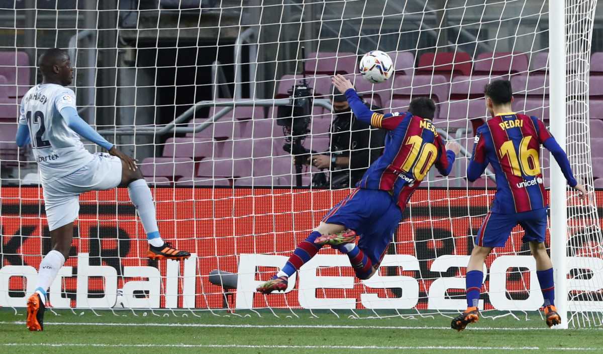 Messi y un nuevo récord. Foto: AP