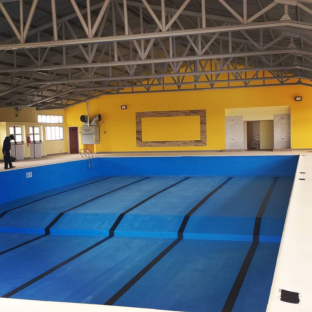 El natatorio municipal está terminado y listo para inaugurarse. Foto: gentileza. 