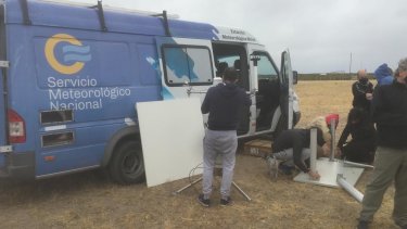 Un grupo de especialistas de distintos organismos llegó este viernes a la tarde. Foto: gentileza.