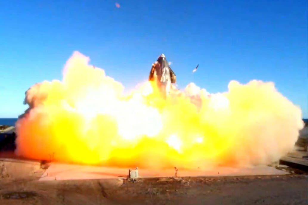 Se estrelló durante una prueba prototipo del cohete de SpaceX destinado a misiones a Marte. 