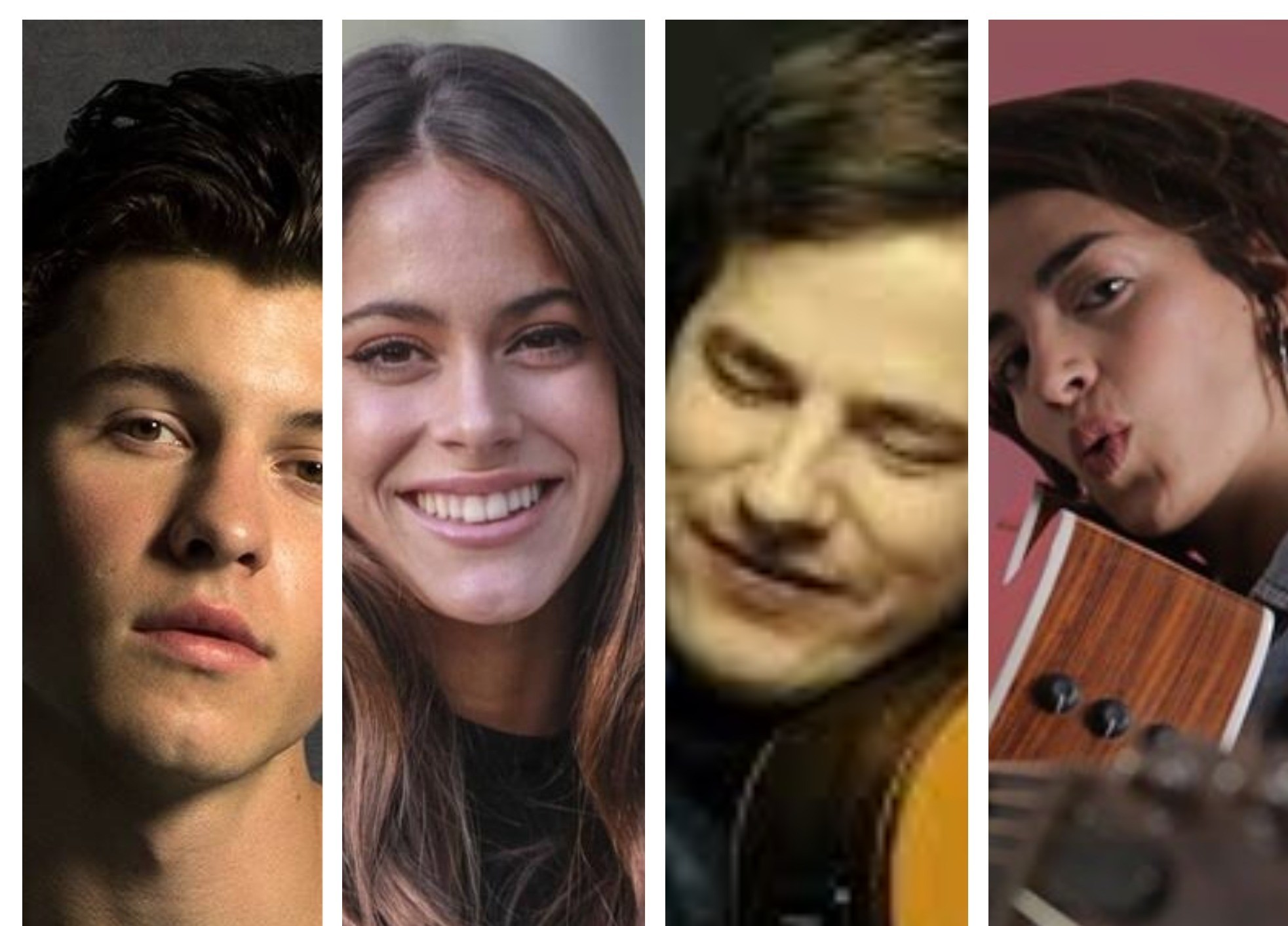 Shawn Mendes, Tini Stoessel, Nahuel Penissi y Zoe Gotusso.