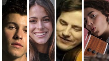 Shawn Mendes, Tini Stoessel, Nahuel Penissi y Zoe Gotusso.