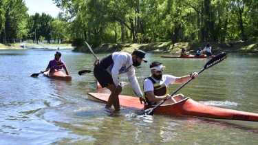 Hoy se lanzó oficialmente la escuela municipal de canotaje. Gentileza).-