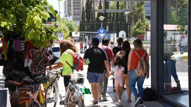 El centro de Neuquén capital. Foto: Florencia Salto