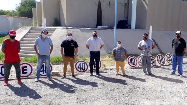 Comenzó la reparación de rampas y sendas peatonales en Regina