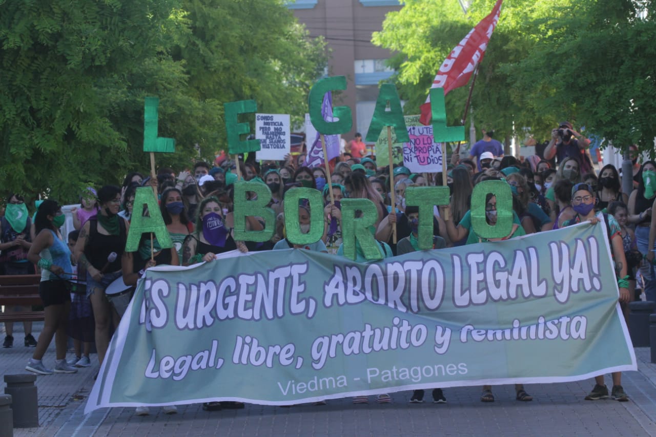 La marcha en apoyo al proyecto del Aborto que se trata en el Senado. Foto: Pablo Leguizamon