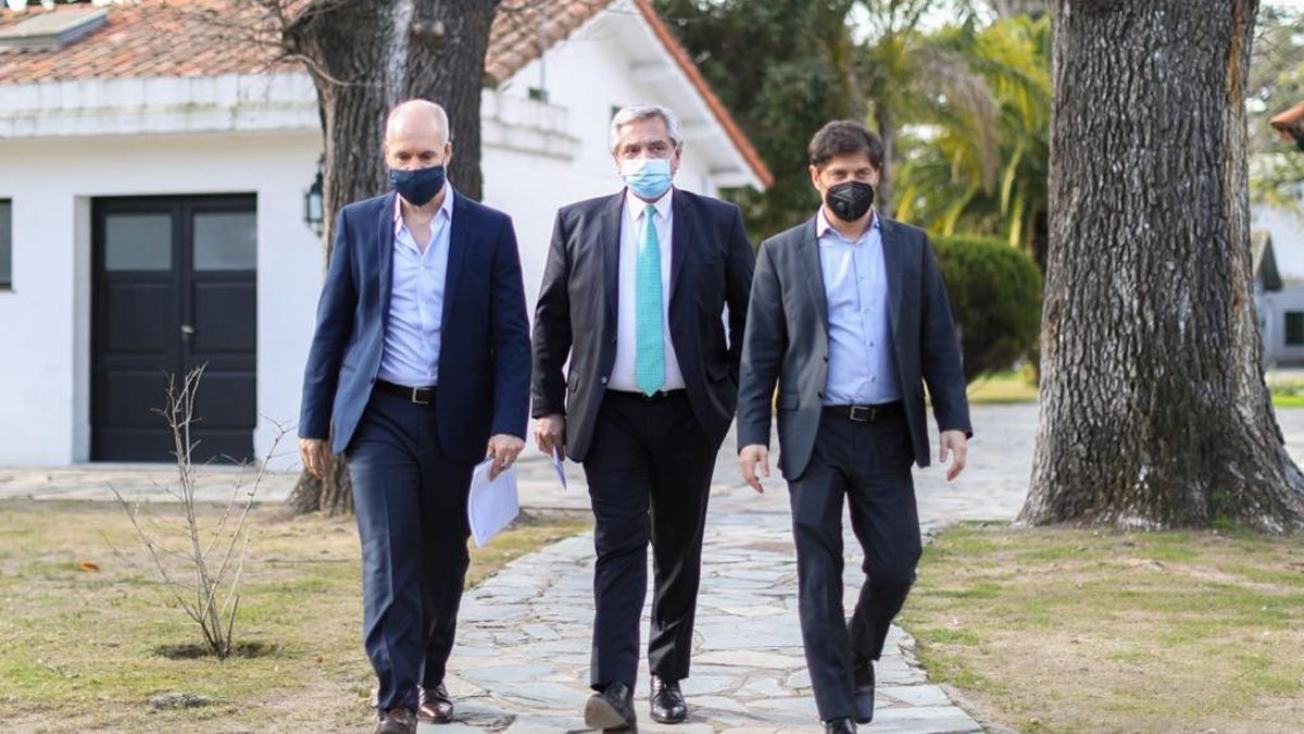 El gobernador bonaerense y el jefe de Gobierno porteño  arribaron a las 16 a la Quinta de Olivos. 