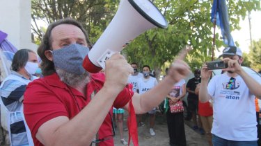 Guagliardo resaltó que ATEN mantendrá su propia agenda salarial.  Foto archivo: Gentileza Prensa ATEN Provincial