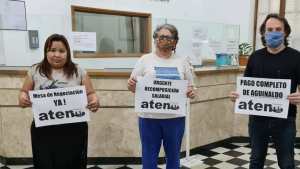 ATEN comienza el cuarto día de acampe en Casa de Gobierno y suma un ayuno