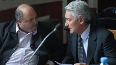 El ex concejal Bari y el intendente de Patagones Zara.