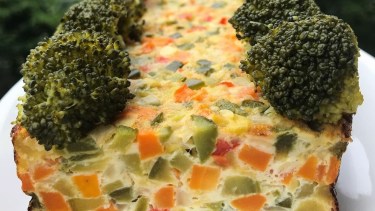 Budín de verduras sin harinas