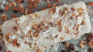 Tentador este budín de frutos secos