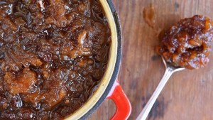 Chutney de peras y manzanas