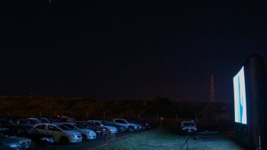 Las proyecciones se realizaron en el campus de la UNRN. Foto: gentileza.