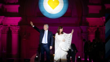 Con esta imagen, acompañada por Alberto Fernández, se ilustró la carta.