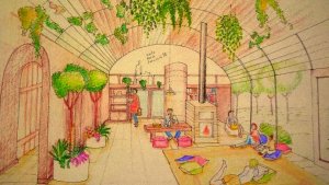 Ecoaldea en Senillosa: las edificaciones serán todas biotecnológicas