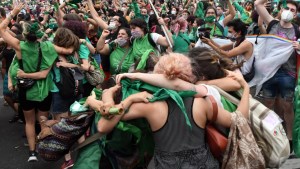 En fotos: la «Marea Verde» festejó la media sanción en Diputados