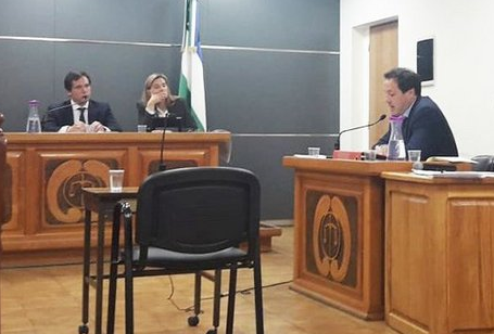 El juez Bernardo Campana y la jueza Romina Martini integraron el tribunal de juicio, junto con Marcelo Álvarez Melinger. (foto gentileza)