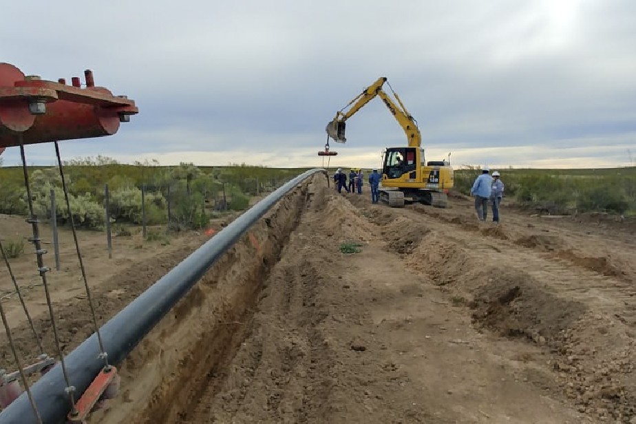 El Gasoducto de la Región Sur, llevará a Los Menucos gas natural. Foto: gentileza.