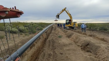 El Gasoducto de la Región Sur, llevará a Los Menucos gas natural. Foto: gentileza.