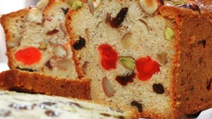 Budín inglés de frutas