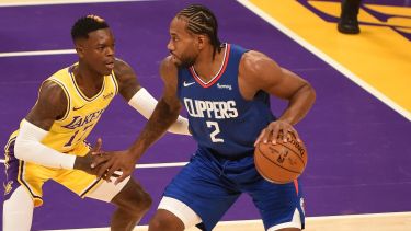 Leonard contra Schroder, uno de los que llegó a los Lakers para esta temporada. 