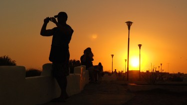 Los médanos que rodean a Las Grutas, un escenario ideal. Foto: Martín Brunella