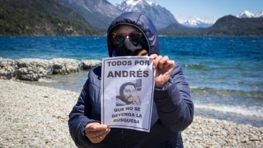 Mirta Nicolás es la madre de Andrés Quinteros y anhela por encontrar el cuerpo de su hijo, que desapareció hace una semana en el lago Moreno de Bariloche. (foto Gentileza)