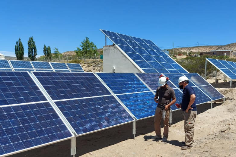 En el paraje se instalaron 93 paneles solares. Foto: gentileza. 