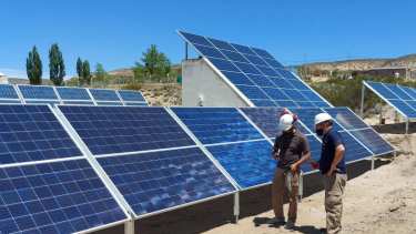 En el paraje se instalaron 93 paneles solares. Foto: gentileza. 