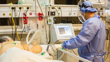 Hay preocupación en la UTI del hospital López Lima, por el incremento de casos. Foto: Juan Thomes.-