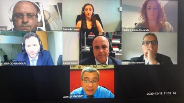 La audiencia de cesura se realizó de manera virtual en la capital rionegrina. 