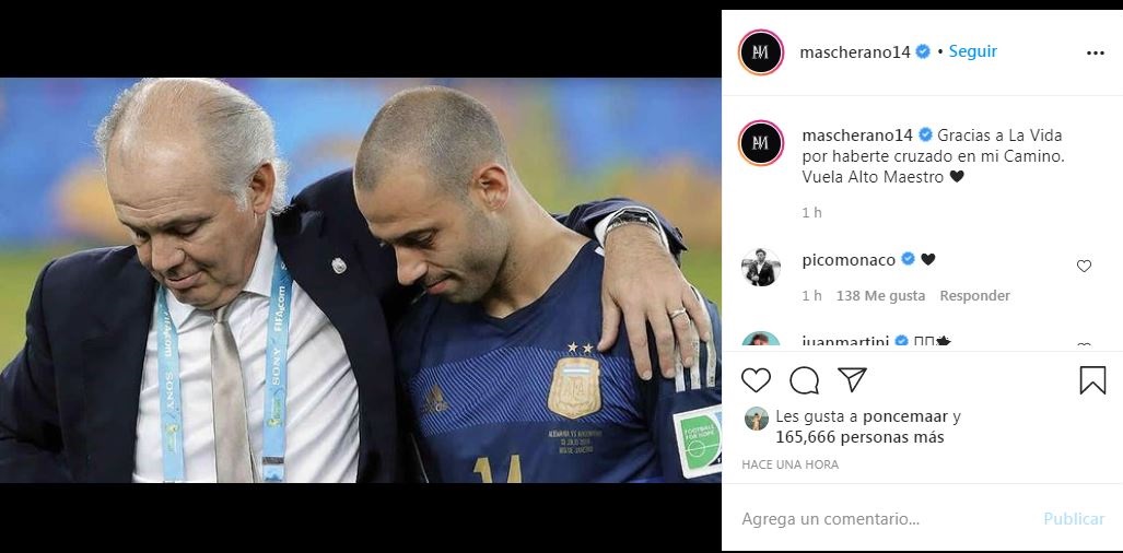 El recuerdo de Sabella con Mascherano en la Selección argentina. 