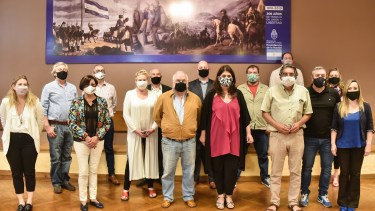 De la reunión paritaria participaron los representantes de los gremios UPCN y ATE.