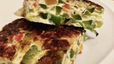 Tortilla de zapallitos en pocos minutos
