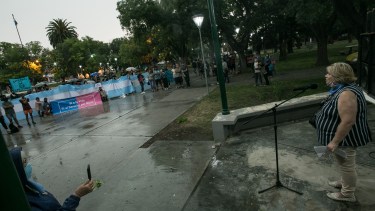 Viedma. 26-01-2020. Acto por "las 2 vidas" en la Plaza San Martin.

Foto: Pablo Leguizamon