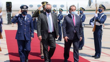 El presidente Alberto Fernández viajó a Chile esta semana. Foto: Agencia Télam. 