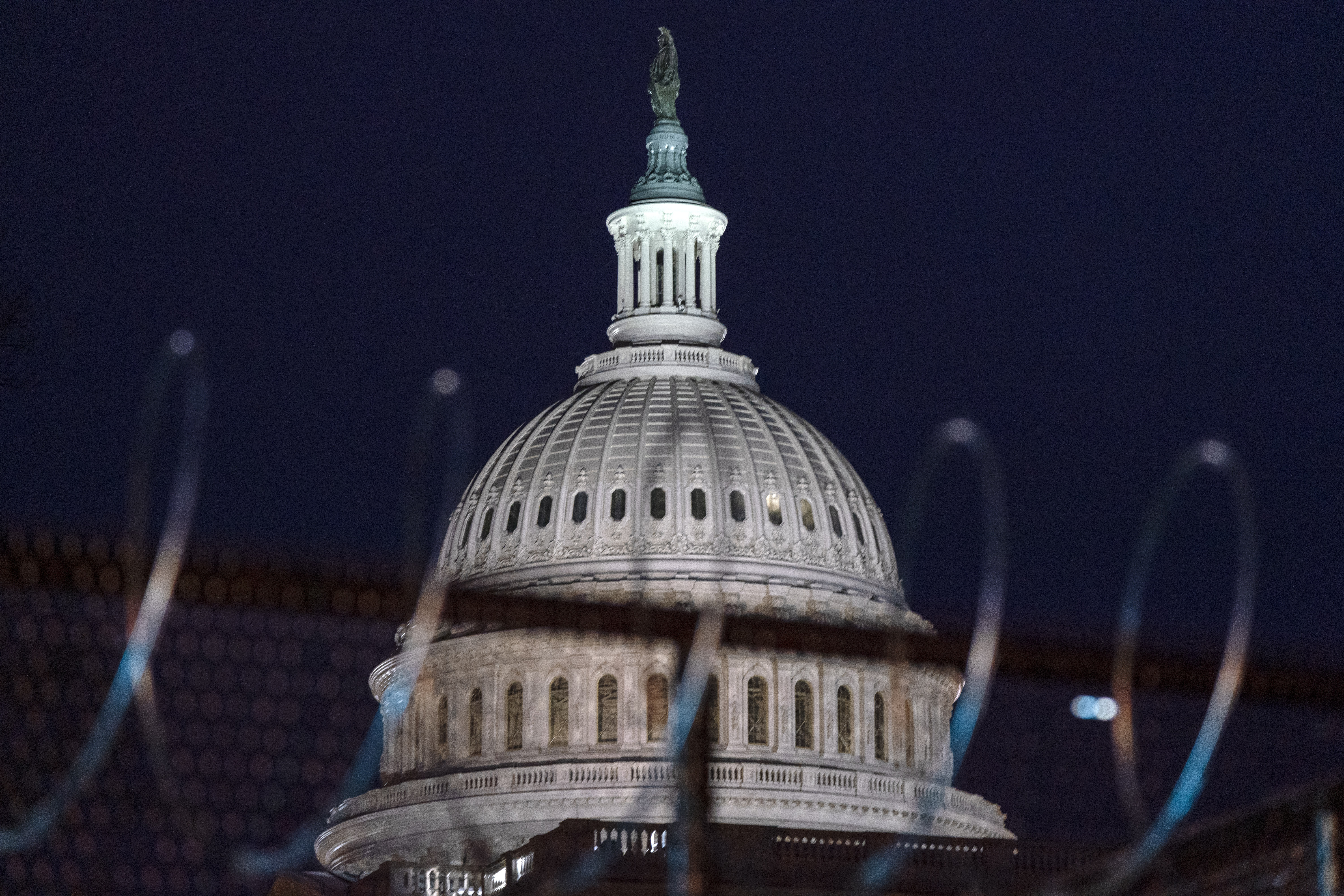 Washington tomó medidas los últimos días y parece un campamento atrincherado. (Foto: AP)