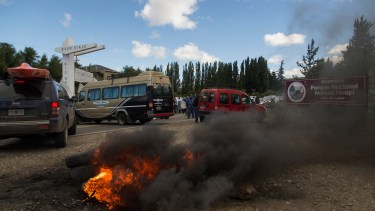 Cuestionan que la de Bariloche "es la única filial movilizada en todo el país". Foto: Marcelo Martínez