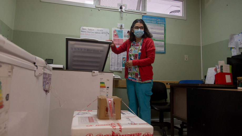 Las primeras dosis de la vacuna Sputnik V llegaron al Hospital Zonal Ramon Carrillo el 29 de diciembre. Foto: archivo