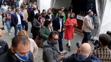 El ministro de Turismo de Nación, Matías Lammens, participó de la inauguración de Bariloche a la Carta. Foto: Alfredo Leiva
